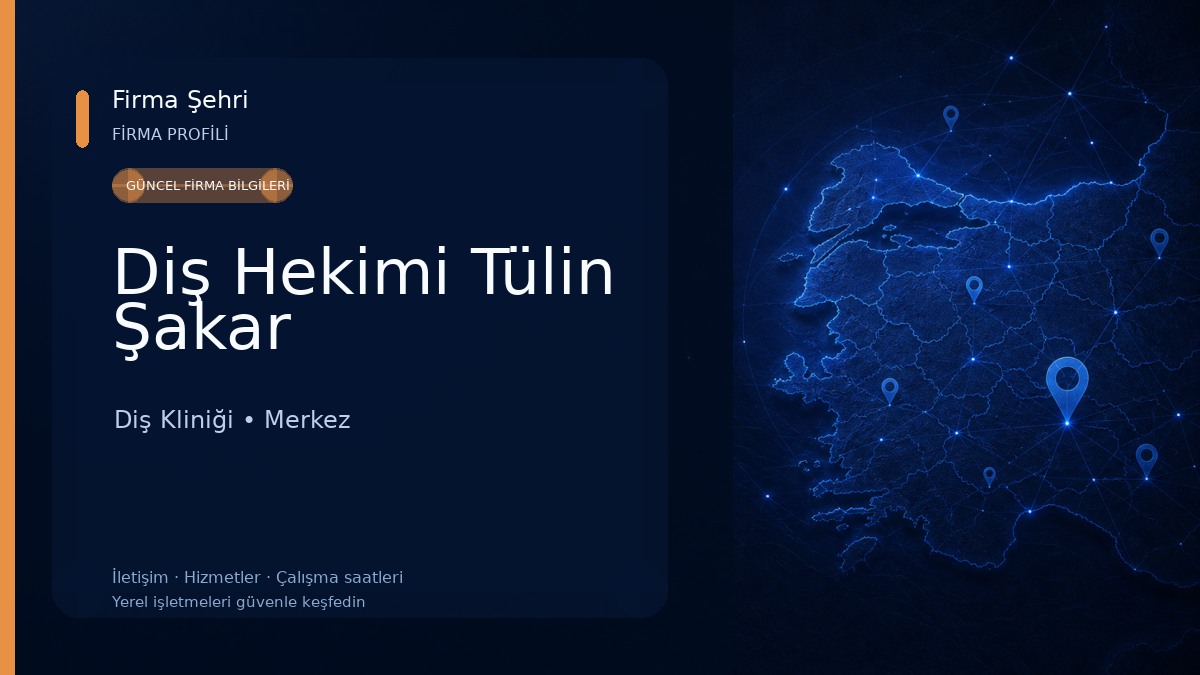 Diş Hekimi Tülin Şakar Diş Kliniği