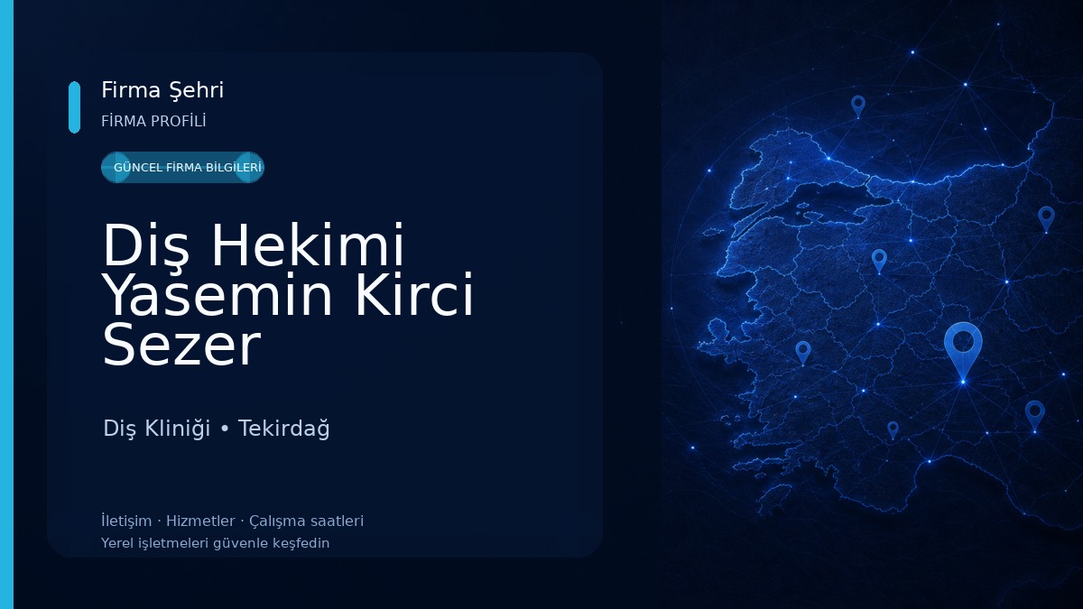 Diş Hekimi Yasemin Kirci Sezer Diş Kliniği