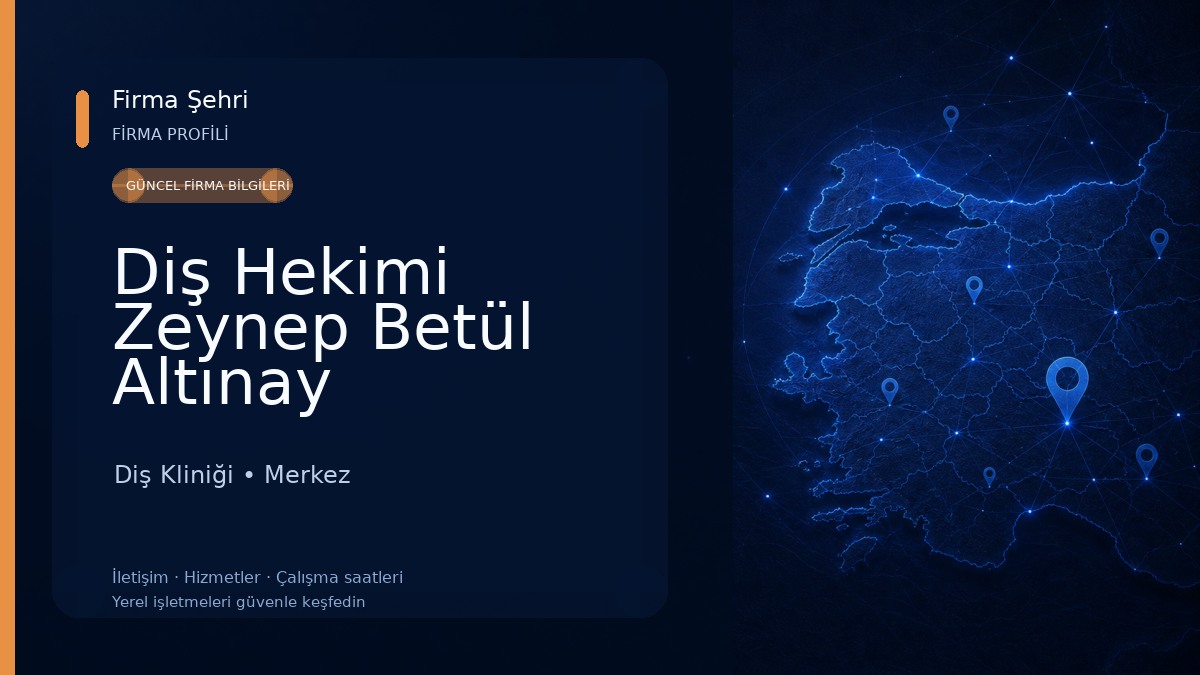 Diş Hekimi Zeynep Betül Altınay Muayenehanesi Diş Kliniği