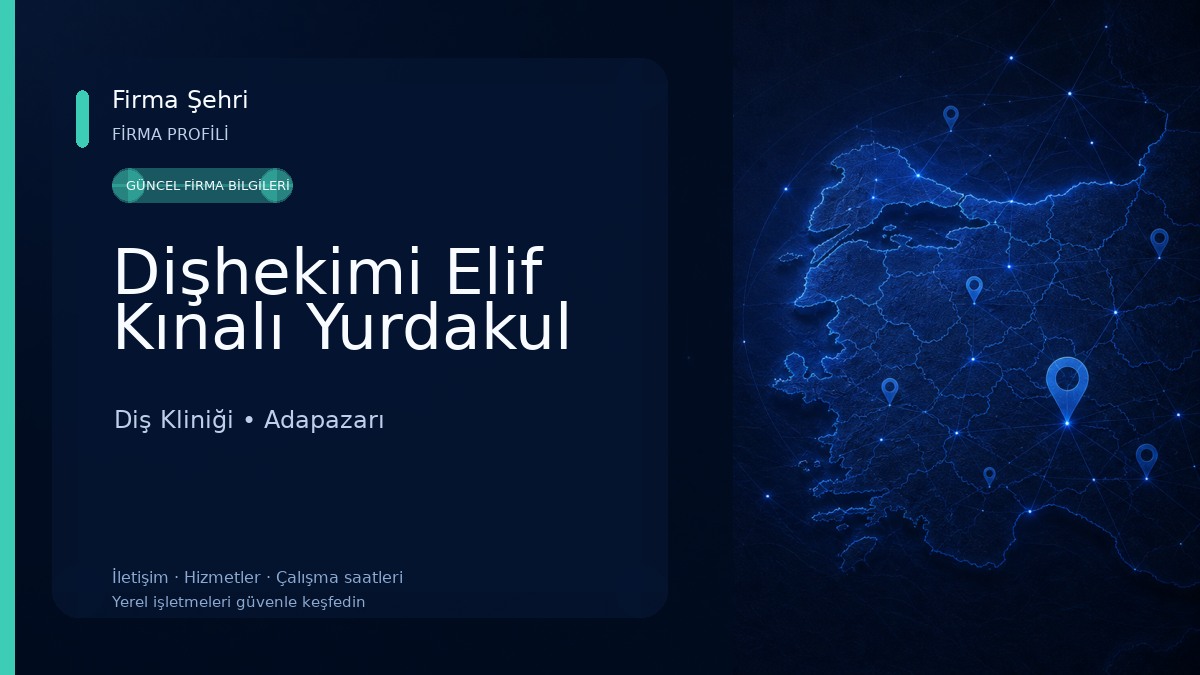 Dişhekimi Elif Kınalı Yurdakul Diş Kliniği