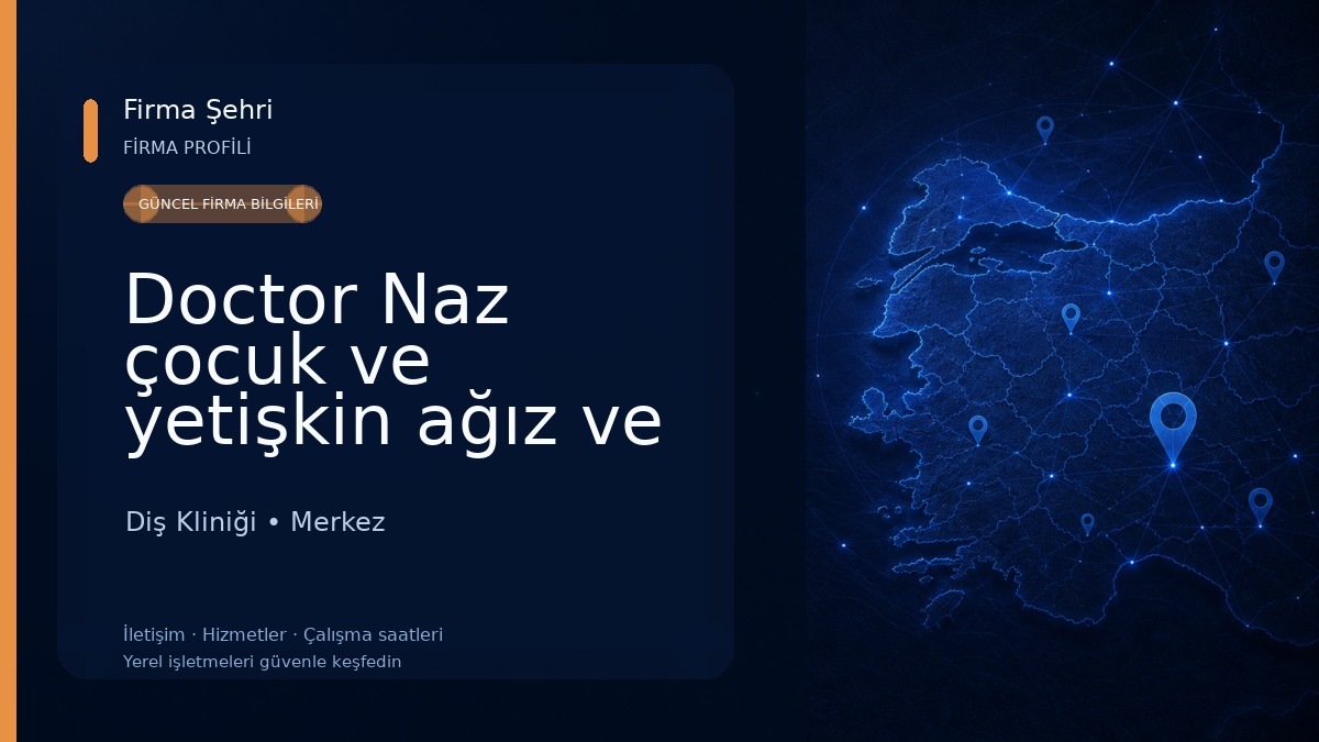 Doctor Naz çocuk ve yetişkin ağız ve diş sağlığı polikliniği Diş Kliniği