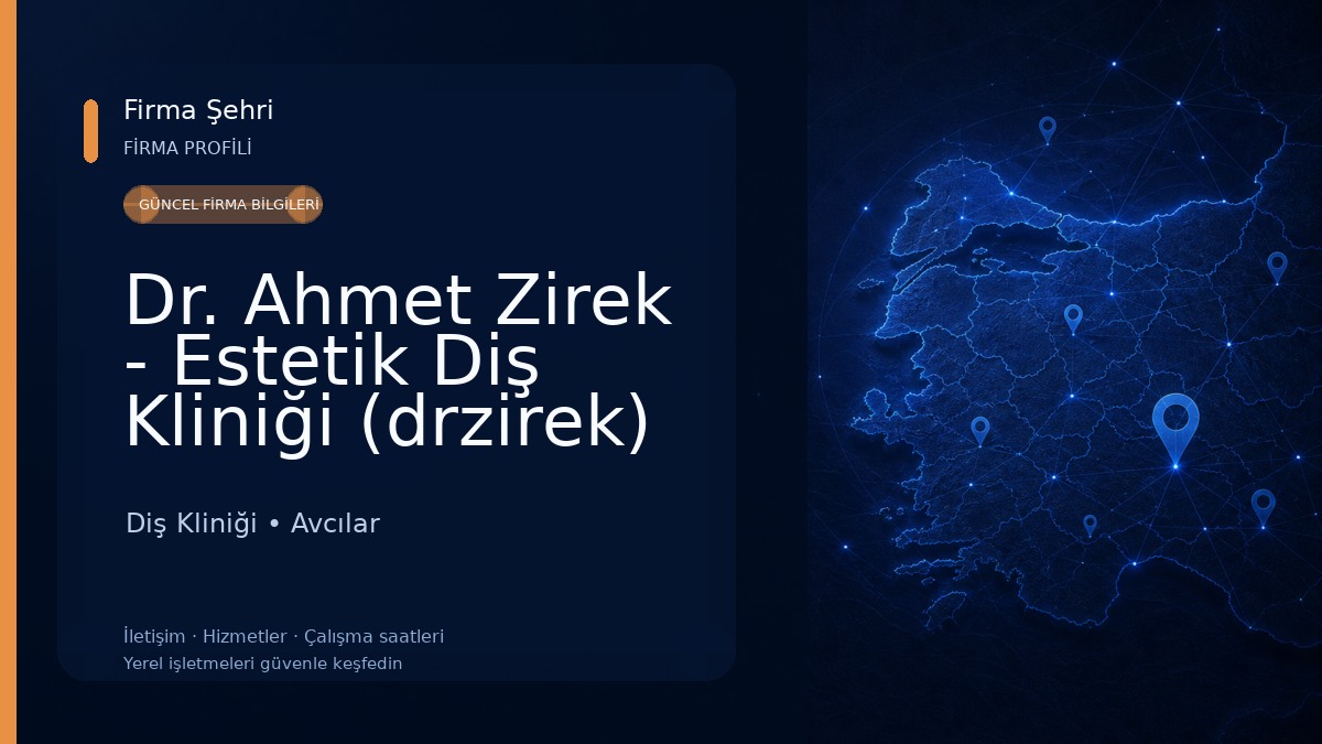 Dr. Ahmet Zirek - Estetik Diş Kliniği (drzirek) Diş Kliniği