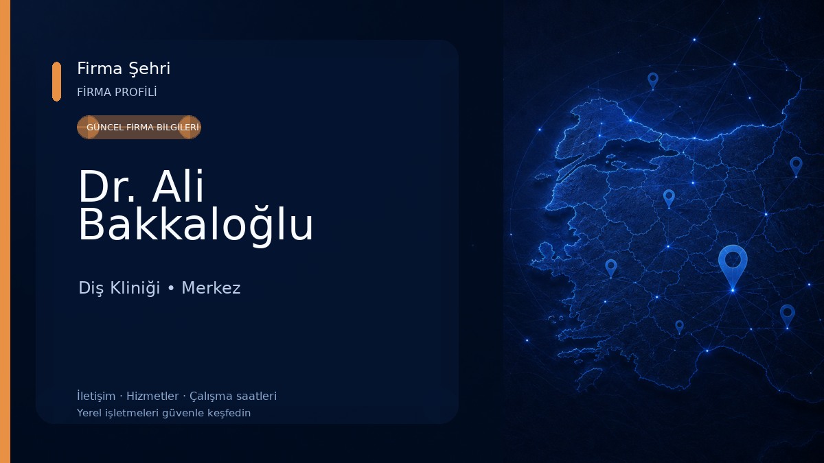 Dr. Ali Bakkaloğlu