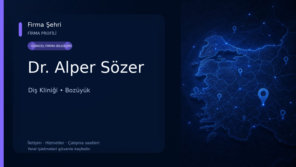 Dr. Alper Sözer Diş Kliniği