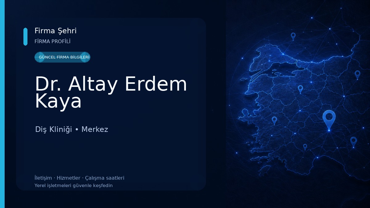 Dr. Altay Erdem Kaya
