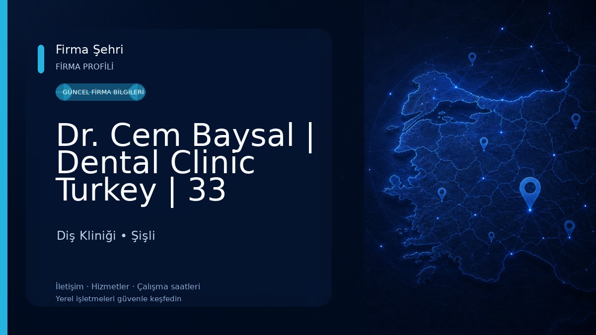 Dr. Cem Baysal | Dental Clinic Turkey | 33 Years Of Experience Diş Kliniği