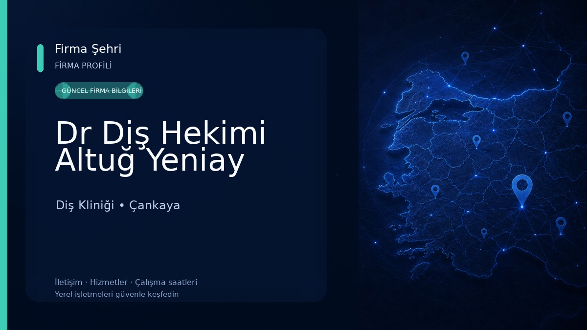Dr Diş Hekimi Altuğ Yeniay Diş Kliniği