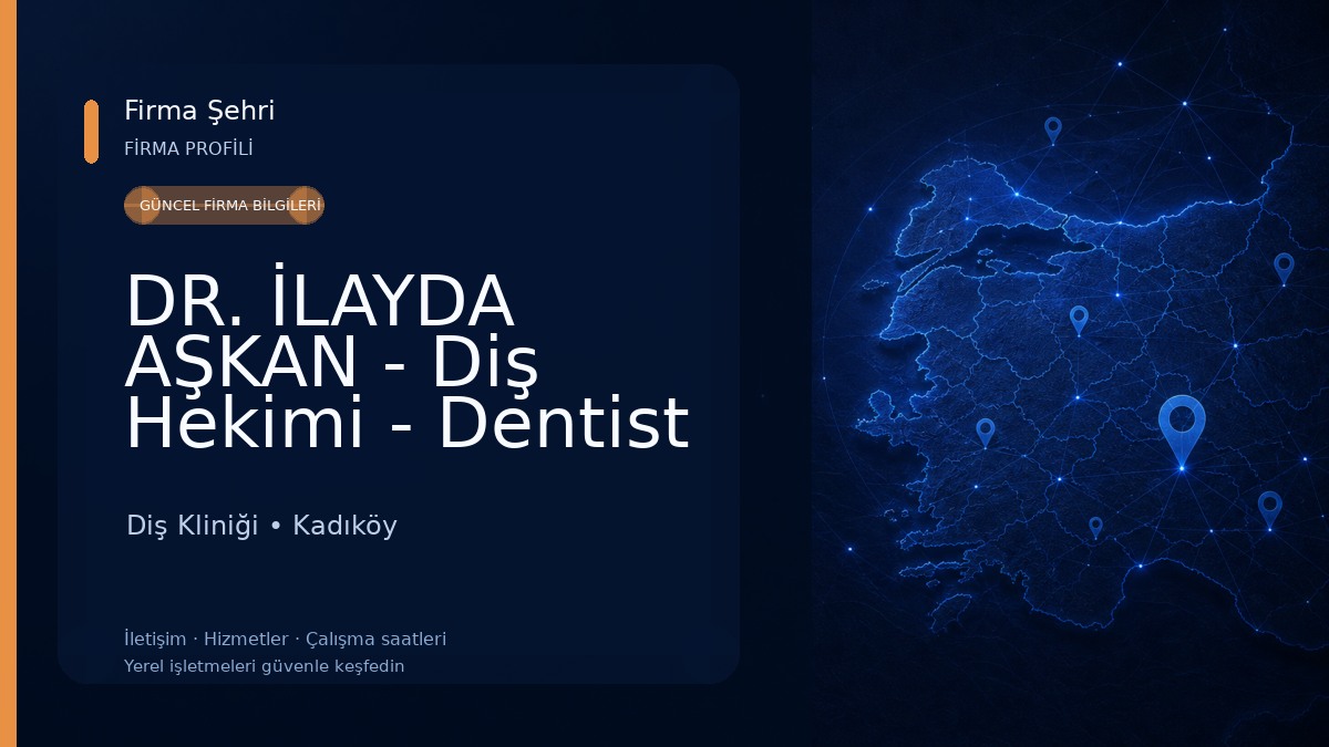 DR. İLAYDA AŞKAN - Diş Hekimi - Dentist - Acil Diş - Emergency Dental Clinic