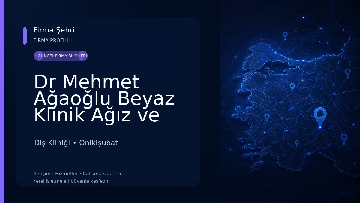 Dr Mehmet Ağaoğlu Beyaz Klinik Ağız ve Diş Sağlığı Polikliniği Diş Kliniği
