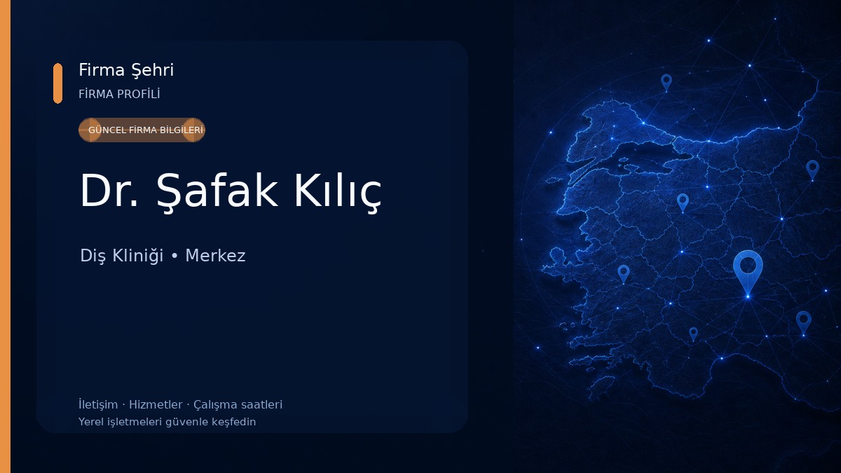 Dr. Şafak Kılıç Diş Kliniği