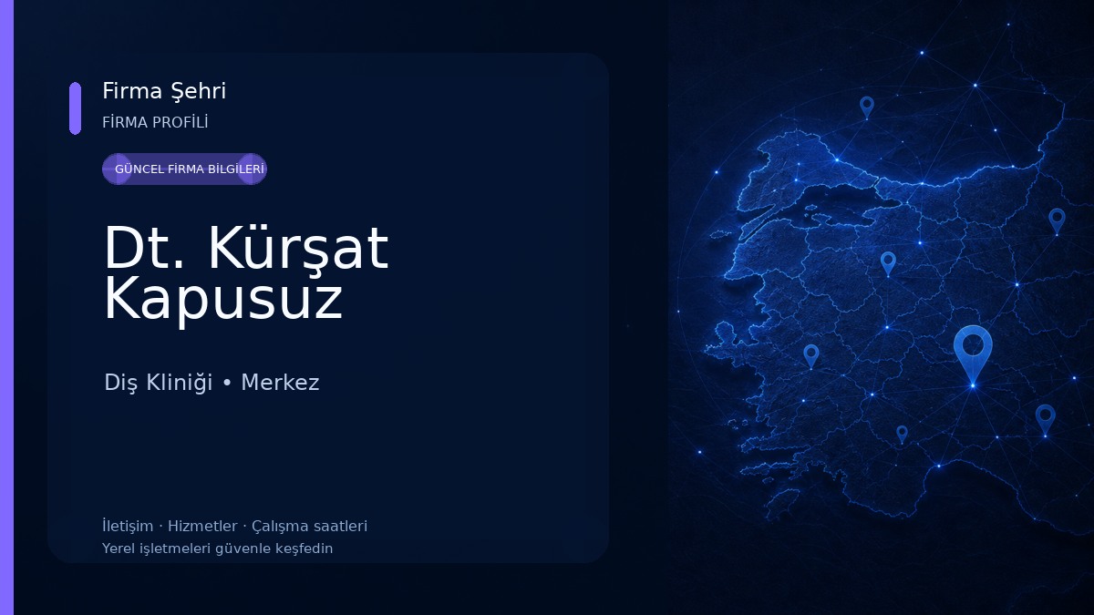 Dt. Kürşat Kapusuz