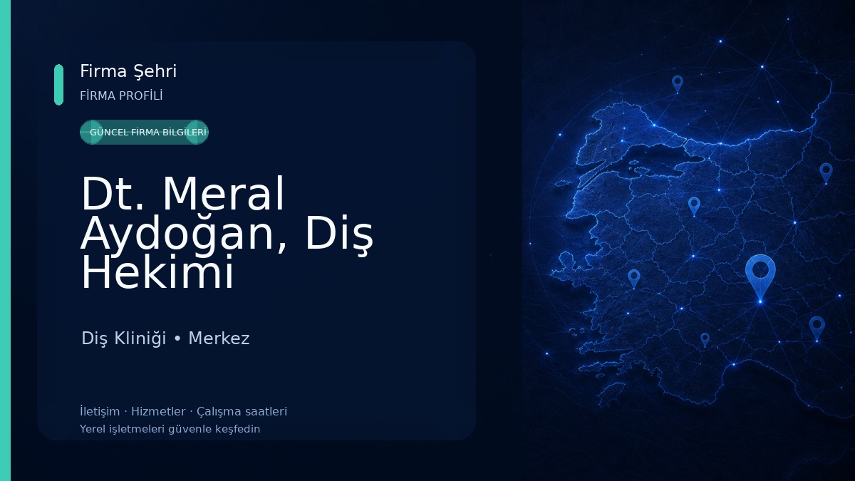 Dt. Meral Aydoğan, Diş Hekimi 