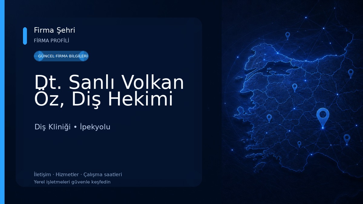 Dt. Sanlı Volkan Öz, Diş Hekimi