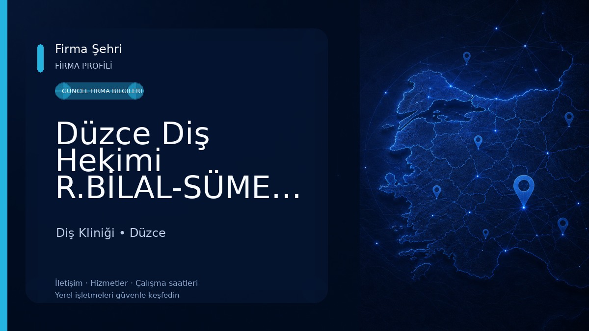 Düzce Diş Hekimi R.BİLAL-SÜMEYYE ALBAYRAK