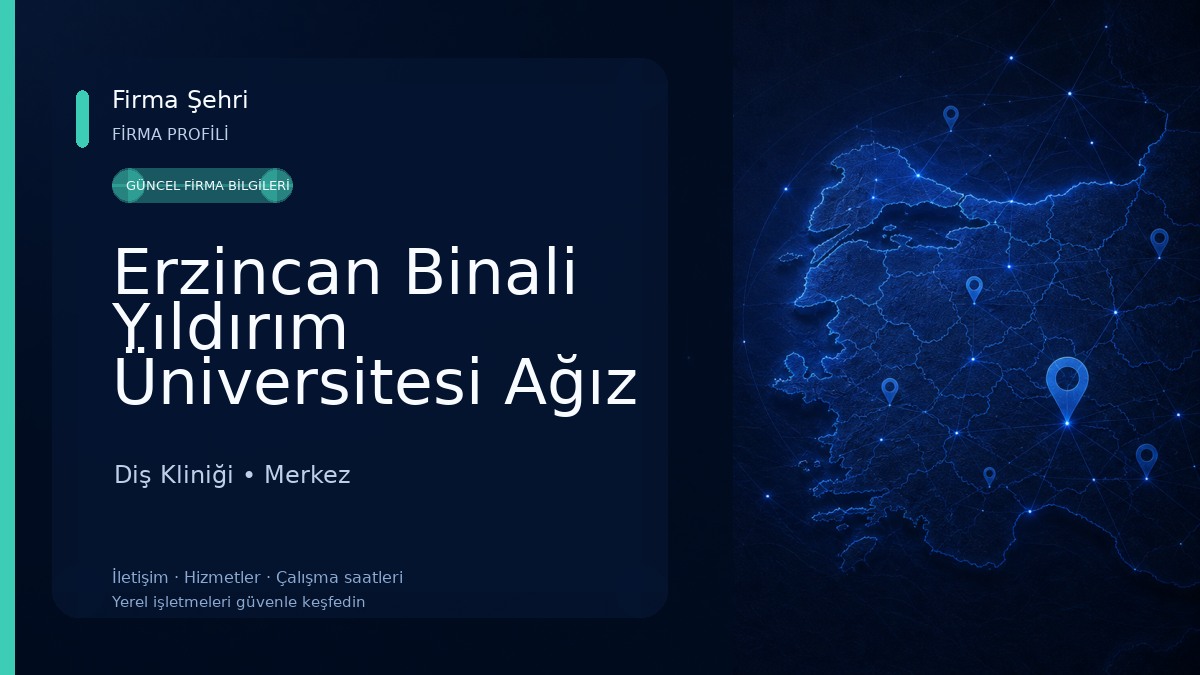 Erzincan Binali Yıldırım Üniversitesi Ağız ve Diş Sağlığı Eğitim ve Araştırma Hastanesi