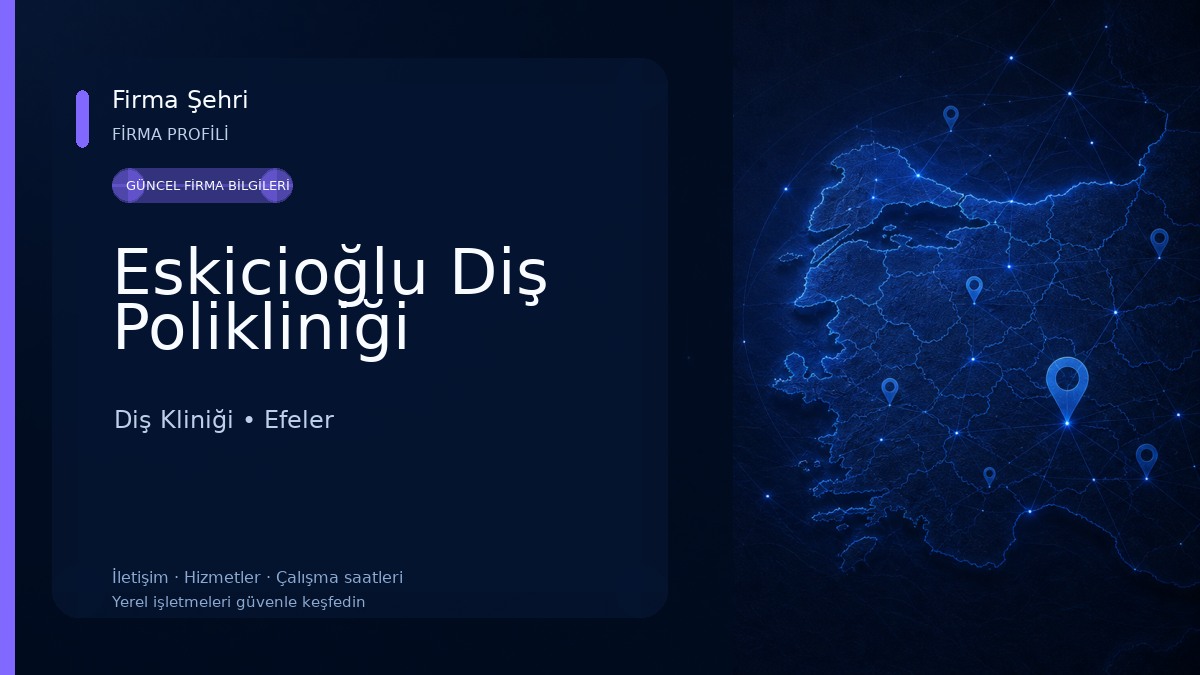 Eskicioğlu Diş Polikliniği Diş Kliniği