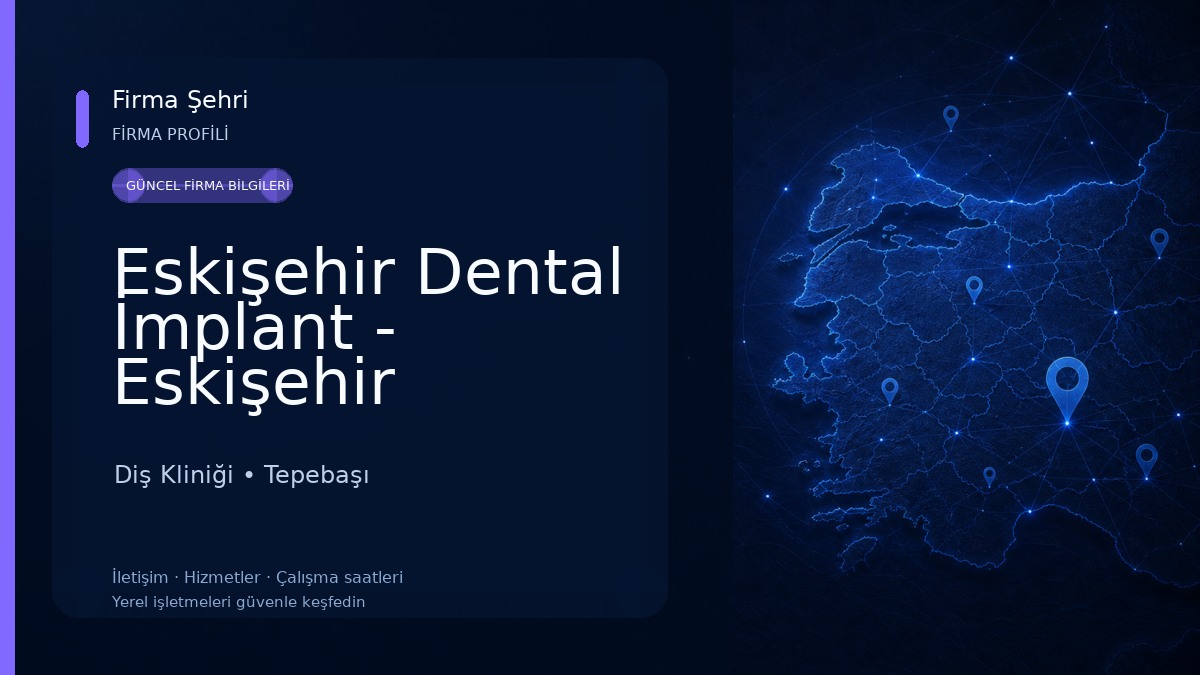 Eskişehir Dental İmplant - Eskişehir NTA-EVOSS İmplant Bölge Bayii Diş Kliniği