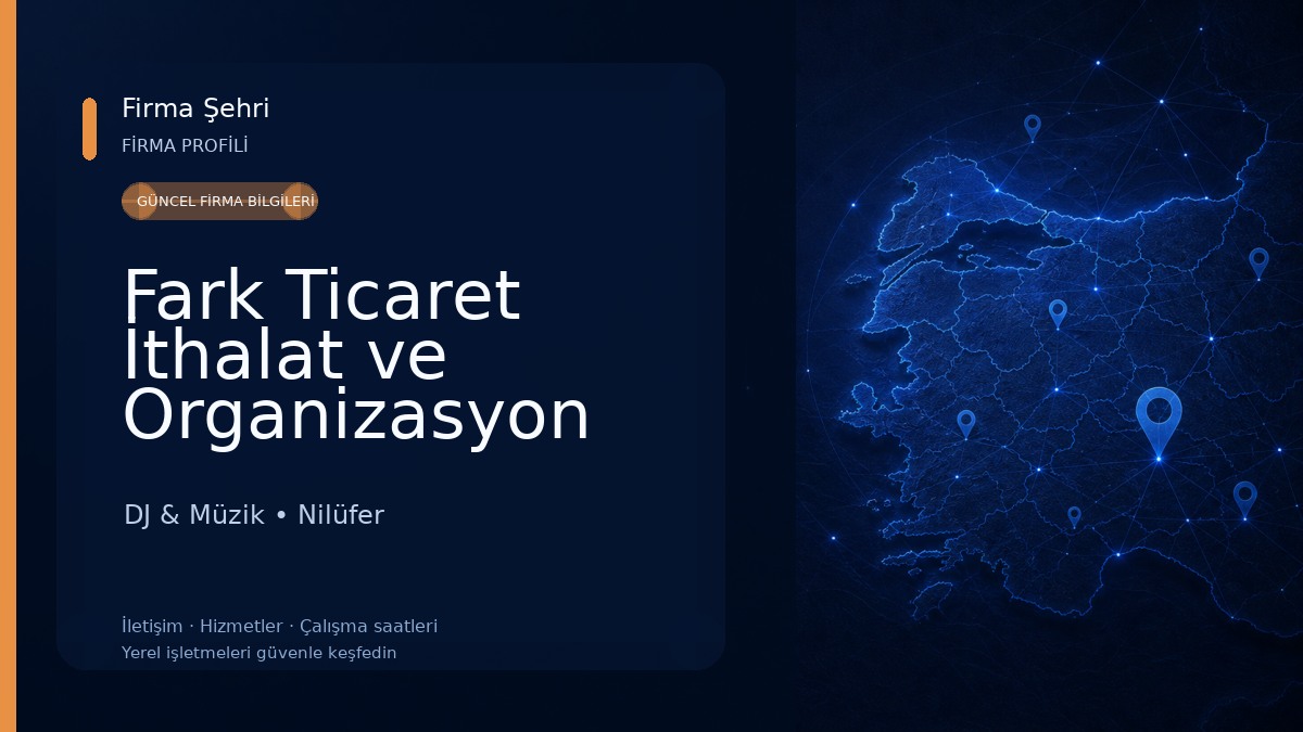 Fark Ticaret İthalat ve Organizasyon DJ & Müzik