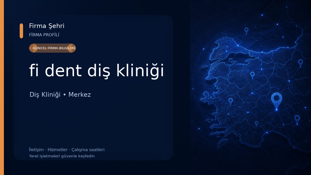 fi dent diş kliniği Diş Kliniği