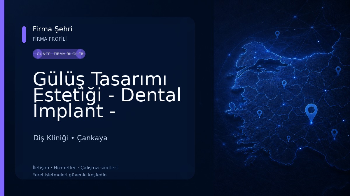 Gülüş Tasarımı Estetiği - Dental İmplant - Zirkonyum - Emax Lamine Diş Kliniği