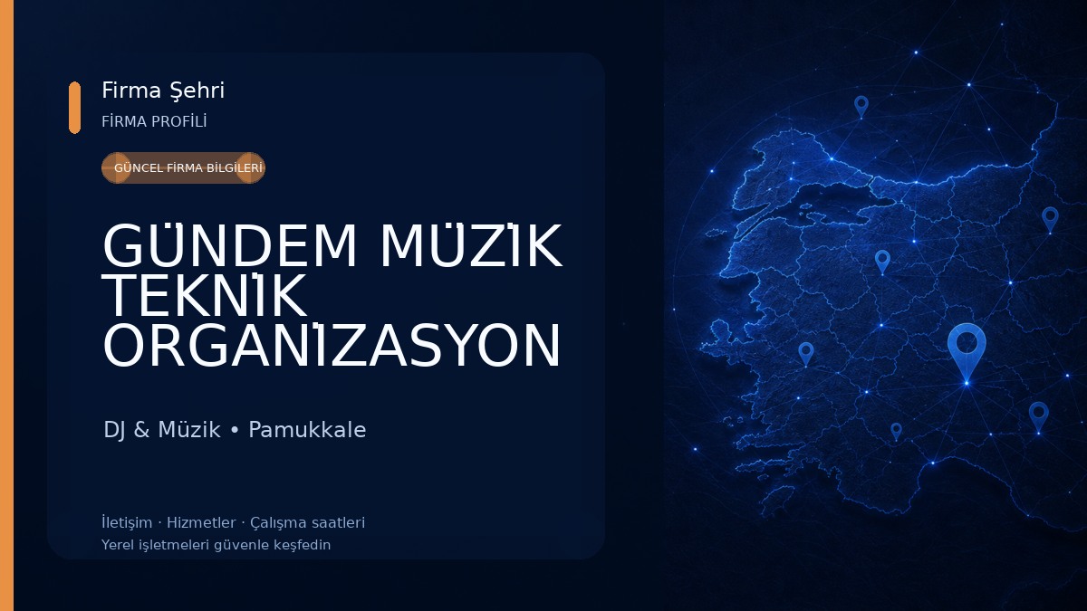 GÜNDEM MÜZİK TEKNİK ORGANİZASYON