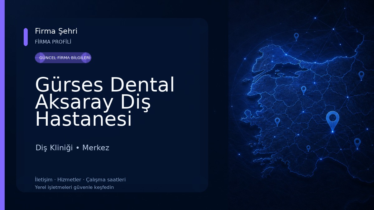 Gürses Dental Aksaray Diş Hastanesi Diş Kliniği
