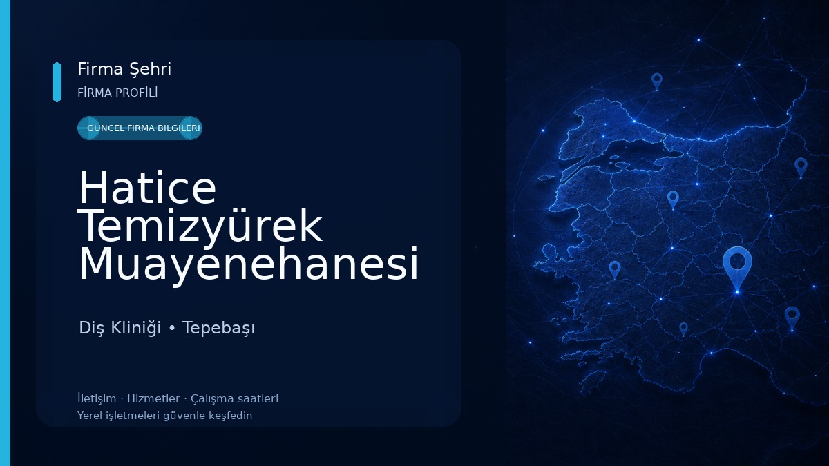 Hatice Temizyürek Muayenehanesi Diş Kliniği