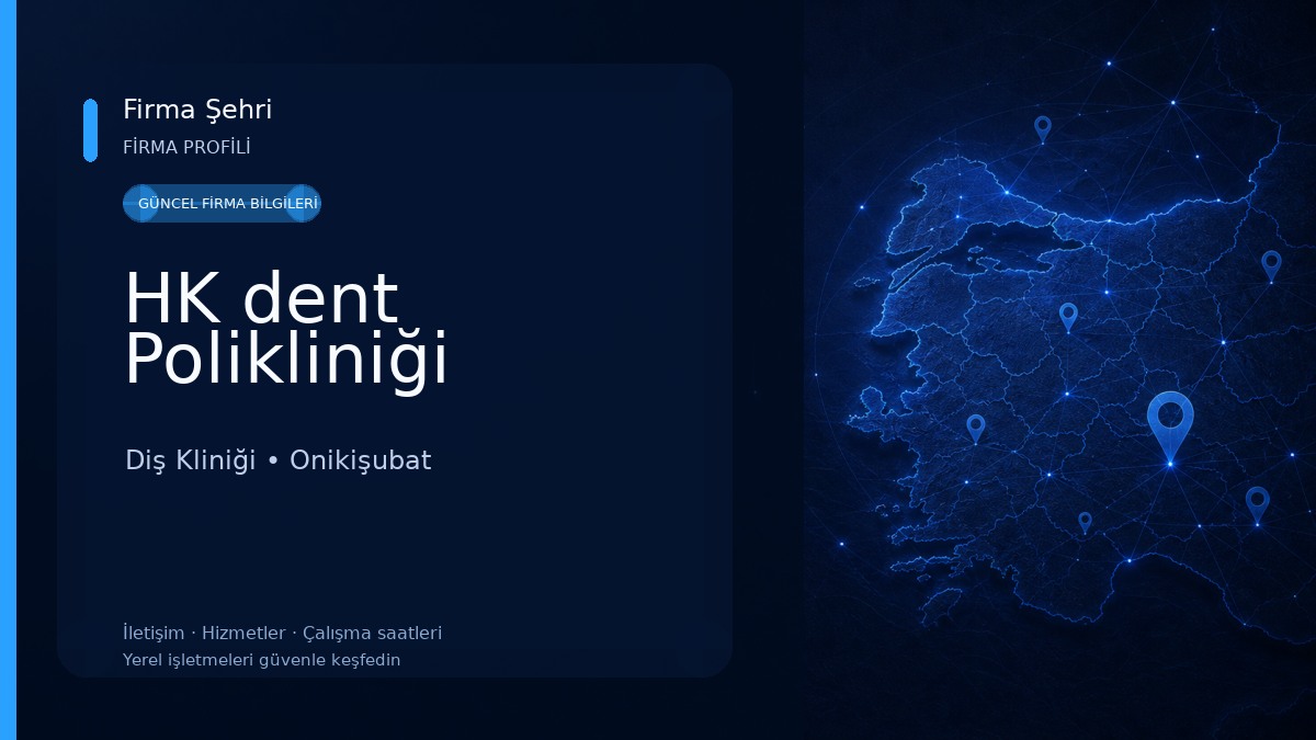HK dent Polikliniği Diş Kliniği