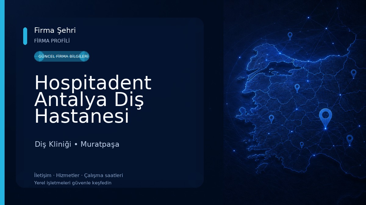 Hospitadent Antalya Diş Hastanesi Diş Kliniği
