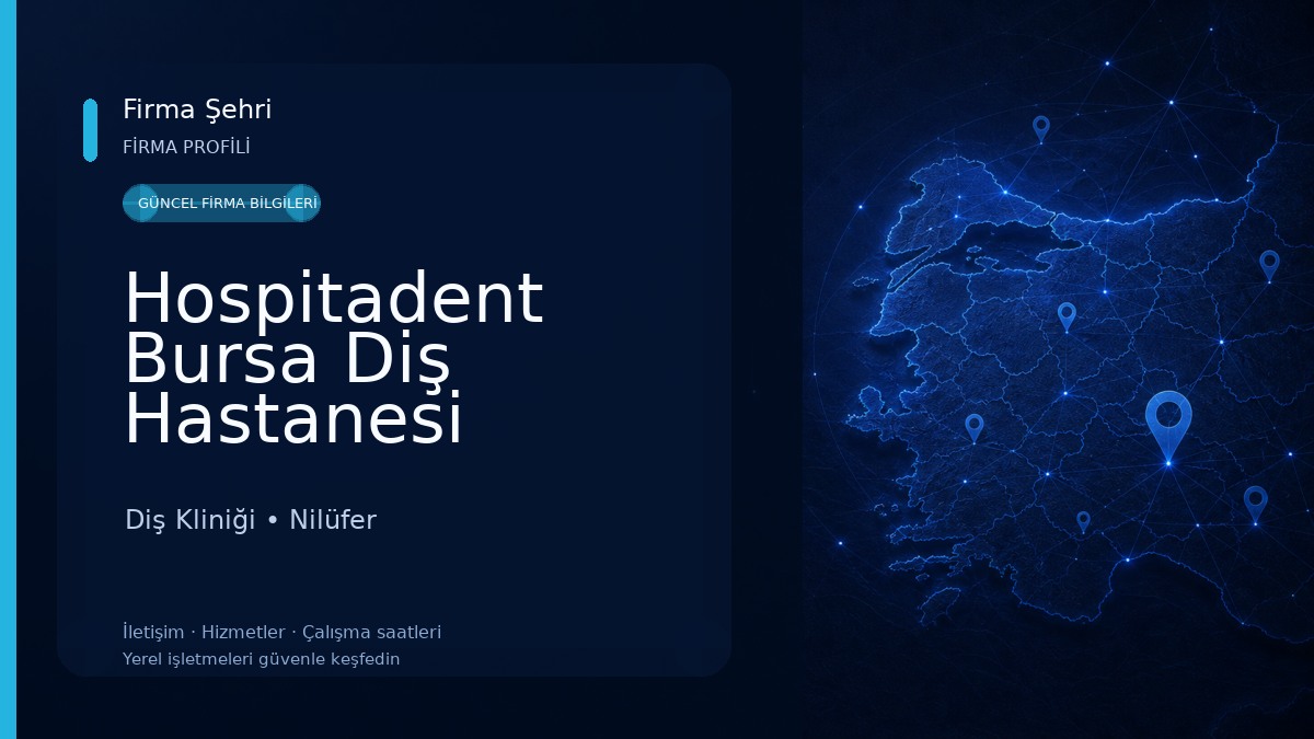 Hospitadent Bursa Diş Hastanesi Diş Kliniği