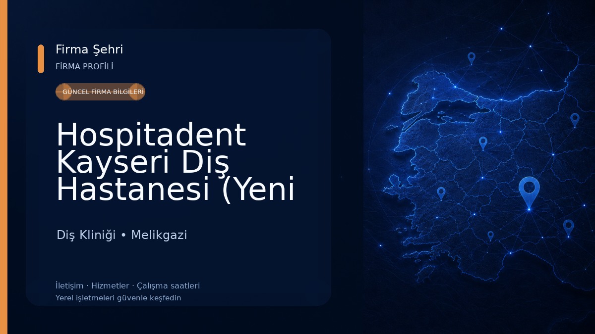 Hospitadent Kayseri Diş Hastanesi (Yeni Adresimiz) Diş Kliniği