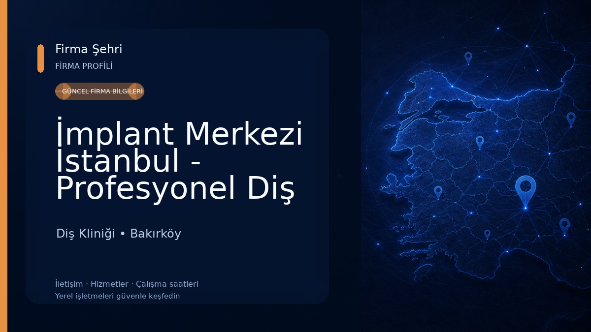 İmplant Merkezi İstanbul - Profesyonel Diş İmplant Uygulamaları Kliniği Diş Kliniği