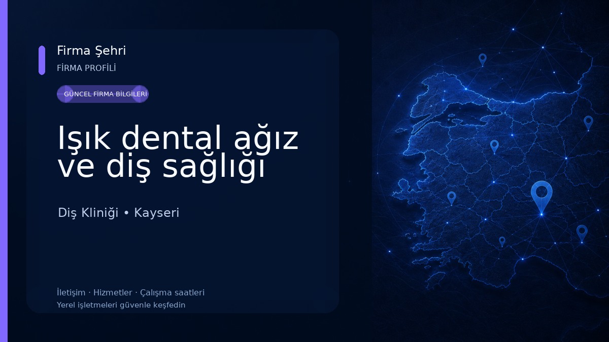 Işık dental ağız ve diş sağlığı Diş Kliniği