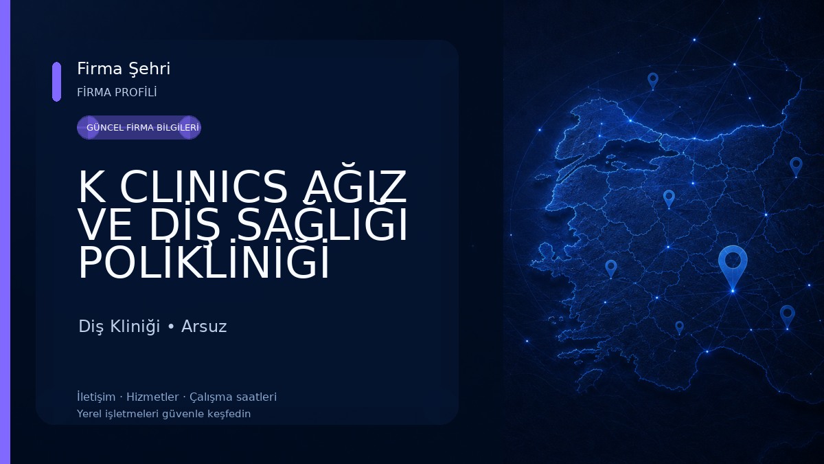K CLINICS AĞIZ VE DİŞ SAĞLIĞI POLİKLİNİĞİ Diş Kliniği