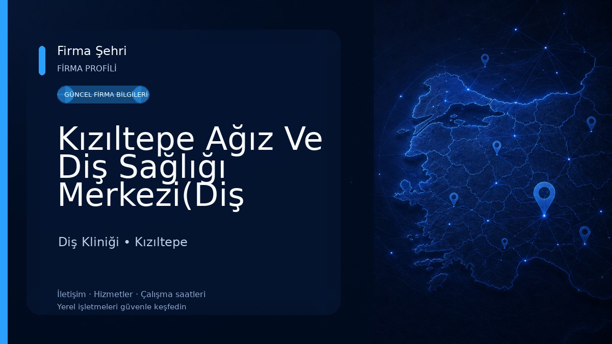 Kızıltepe Ağız Ve Diş Sağlığı Merkezi(Diş Hastanesi)