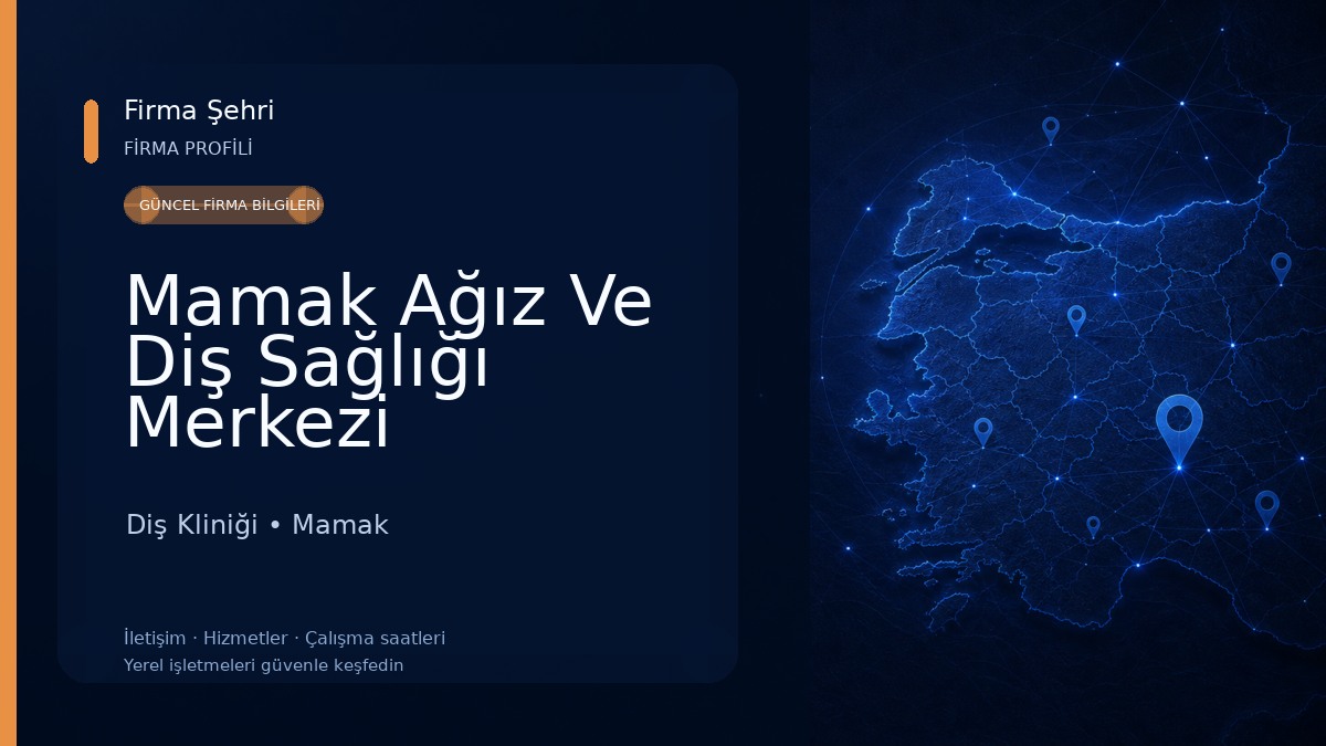 Mamak Ağız Ve Diş Sağlığı Merkezi Diş Kliniği