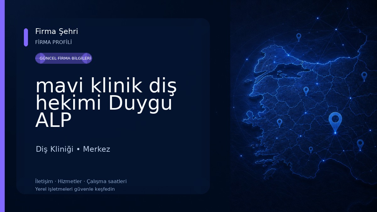 mavi klinik diş hekimi Duygu ALP Diş Kliniği