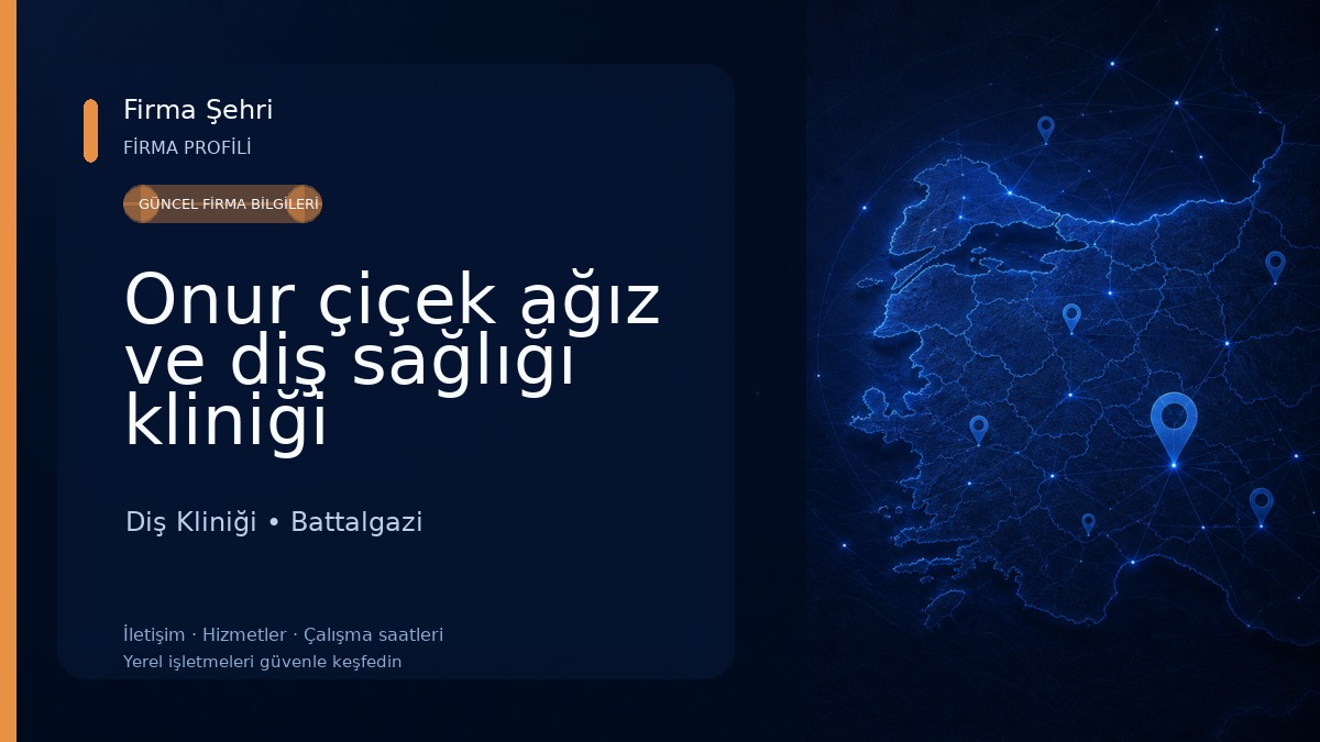 Onur çiçek ağız ve diş sağlığı kliniği Diş Kliniği