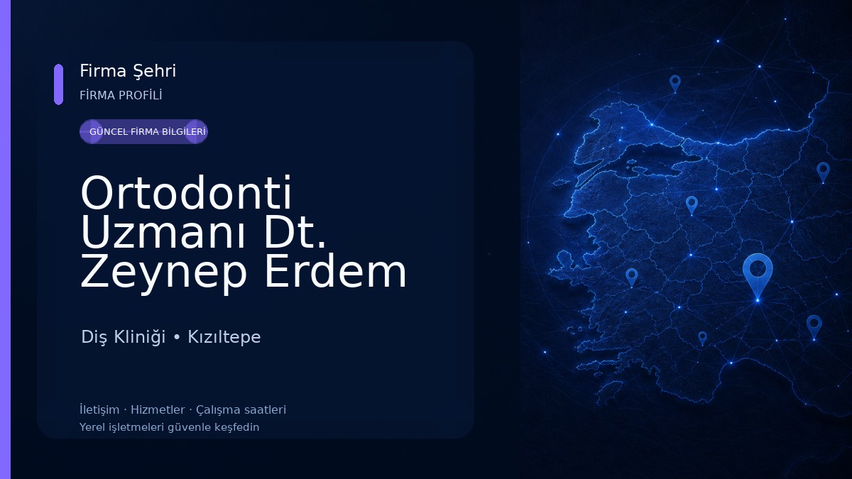 Ortodonti Uzmanı Dt. Zeynep Erdem Diş Kliniği