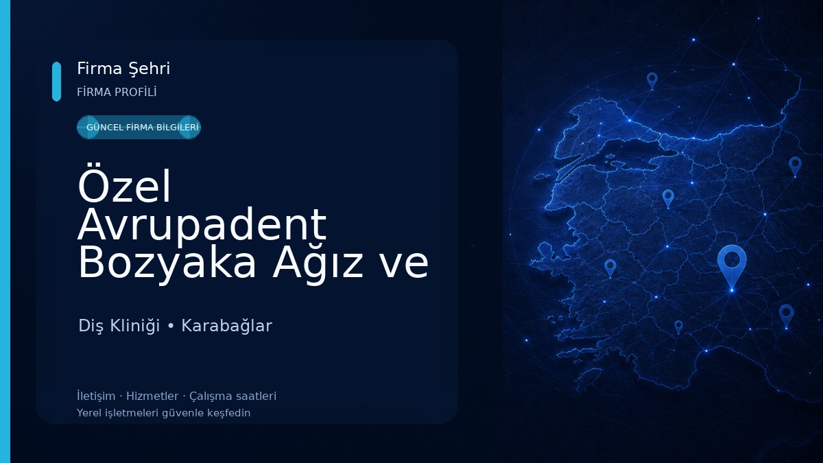 Özel Avrupadent Bozyaka Ağız ve Diş Sağlığı Polikliniği