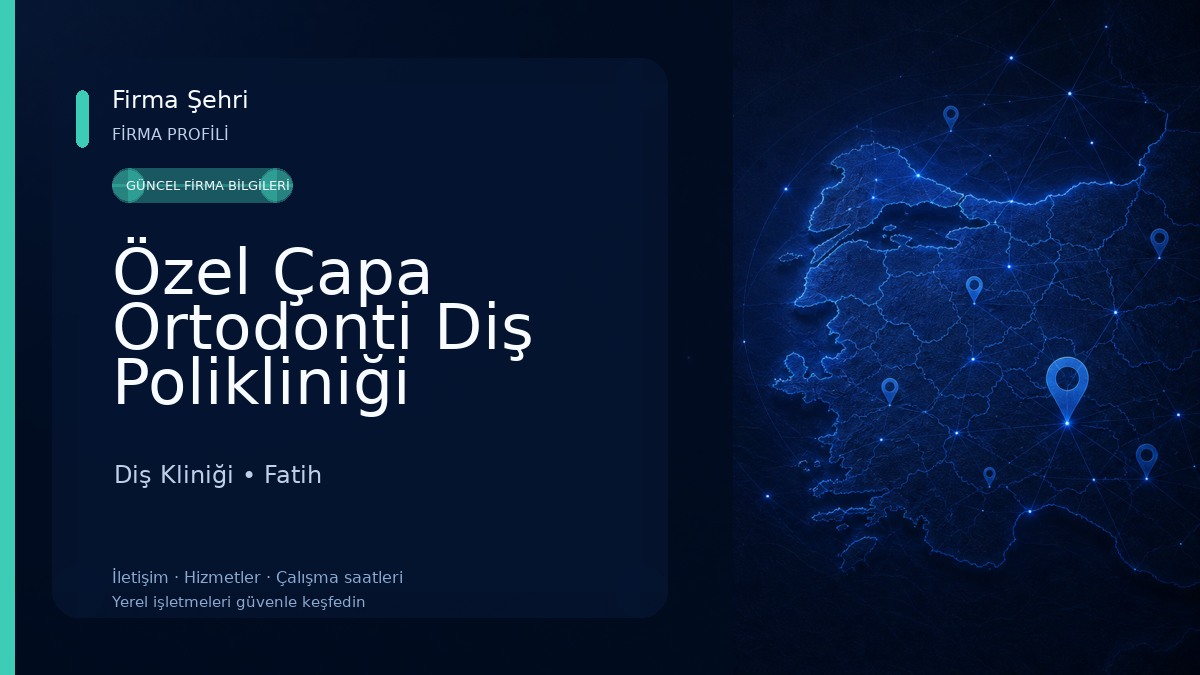 Özel Çapa Ortodonti Diş Polikliniği Diş Kliniği