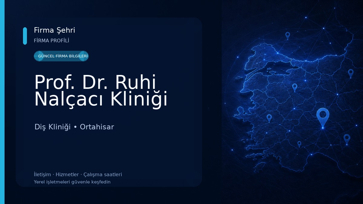 Prof. Dr. Ruhi Nalçacı Kliniği Diş Kliniği