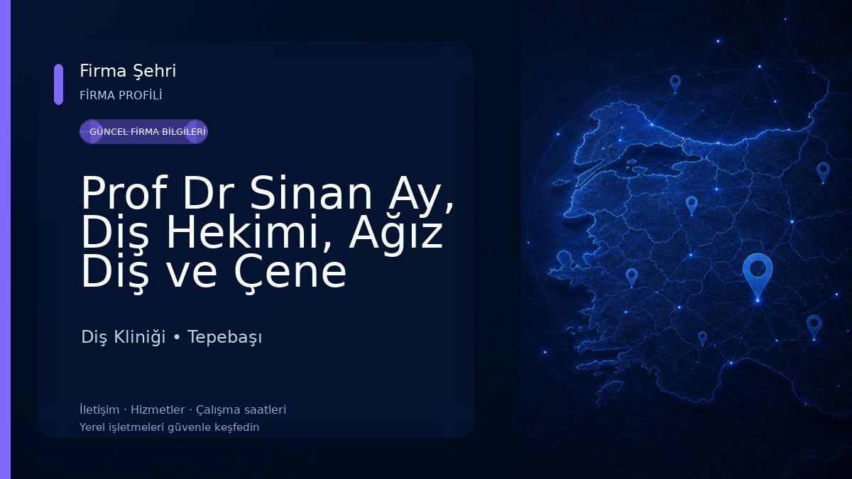 Prof Dr Sinan Ay, Diş Hekimi, Ağız Diş ve Çene Cerrahisi Uzmanı