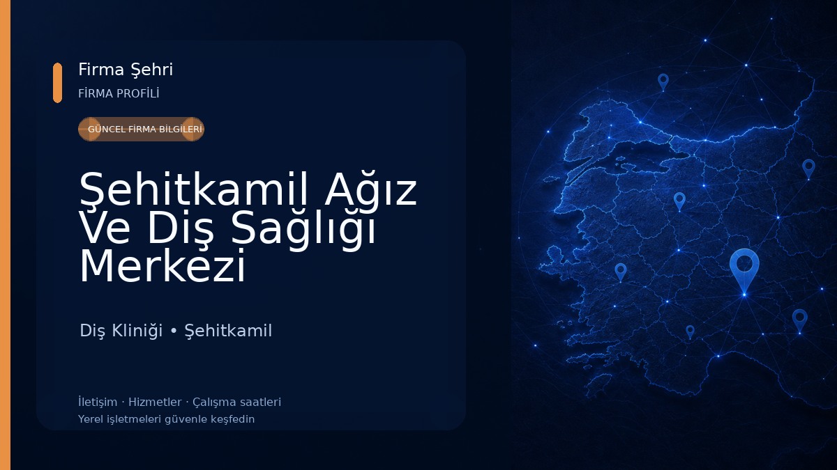 Şehitkamil Ağız Ve Diş Sağlığı Merkezi Diş Kliniği