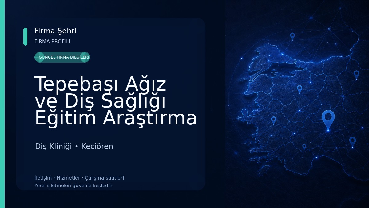 Tepebaşı Ağız ve Diş Sağlığı Eğitim Araştırma Hastanesi Diş Kliniği