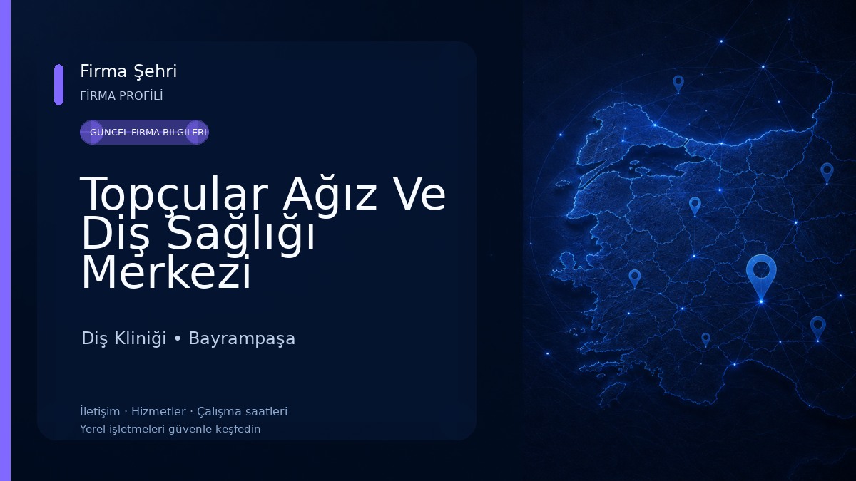 Topçular Ağız Ve Diş Sağlığı Merkezi Diş Kliniği