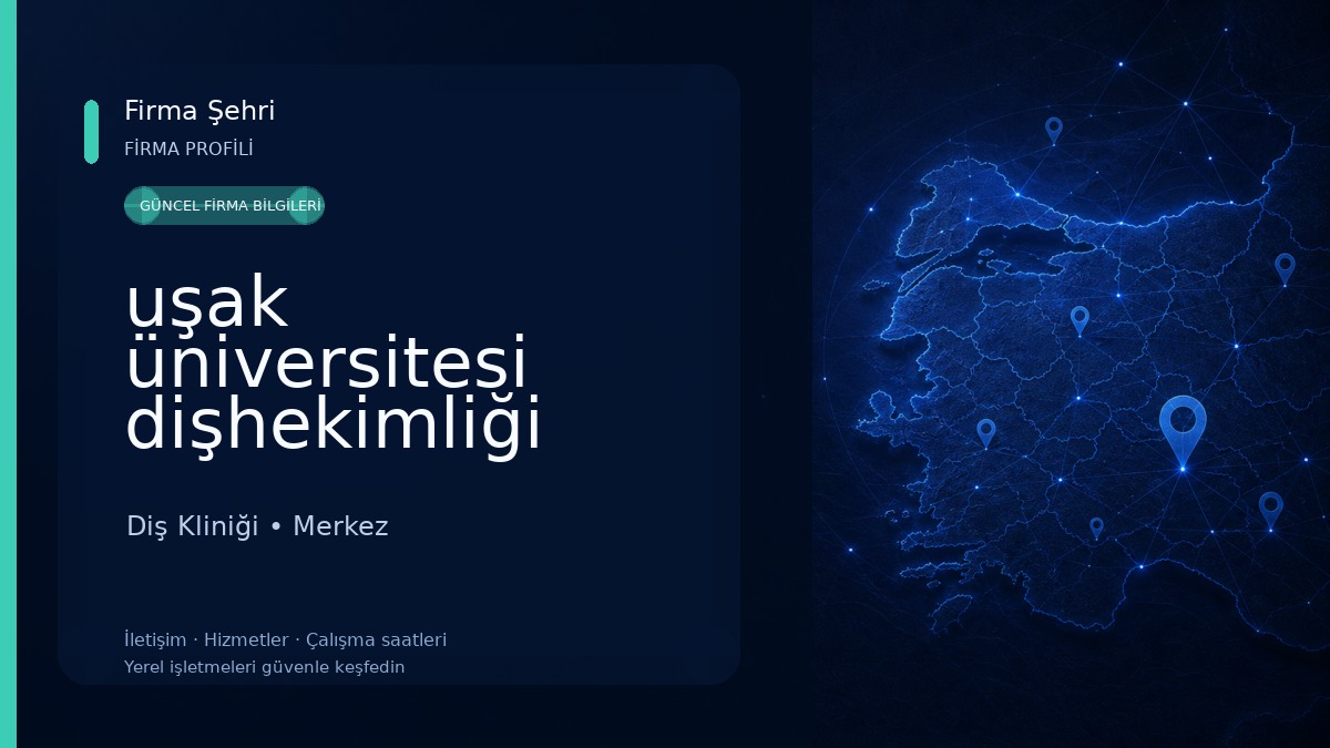 uşak üniversitesi dişhekimliği fakültesi Diş Kliniği