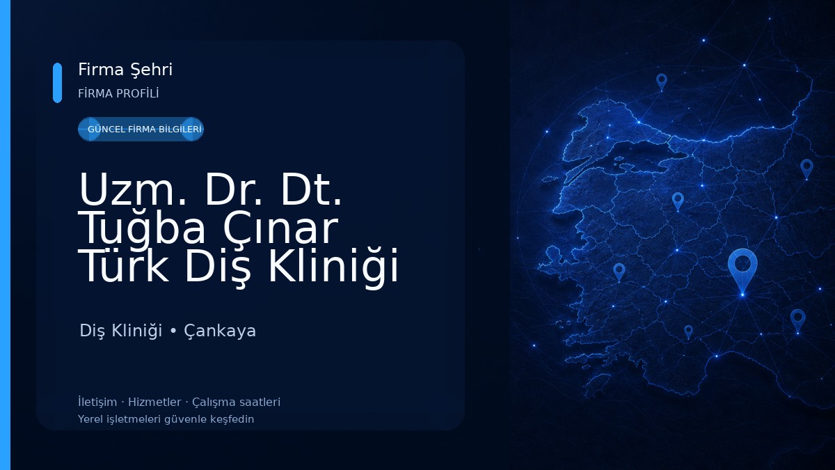 Uzm. Dr. Dt. Tuğba Çınar Türk Diş Kliniği /Sedasyonla Diş Tedavisi/Ankara Çocuk Diş Doktoru Diş Kliniği