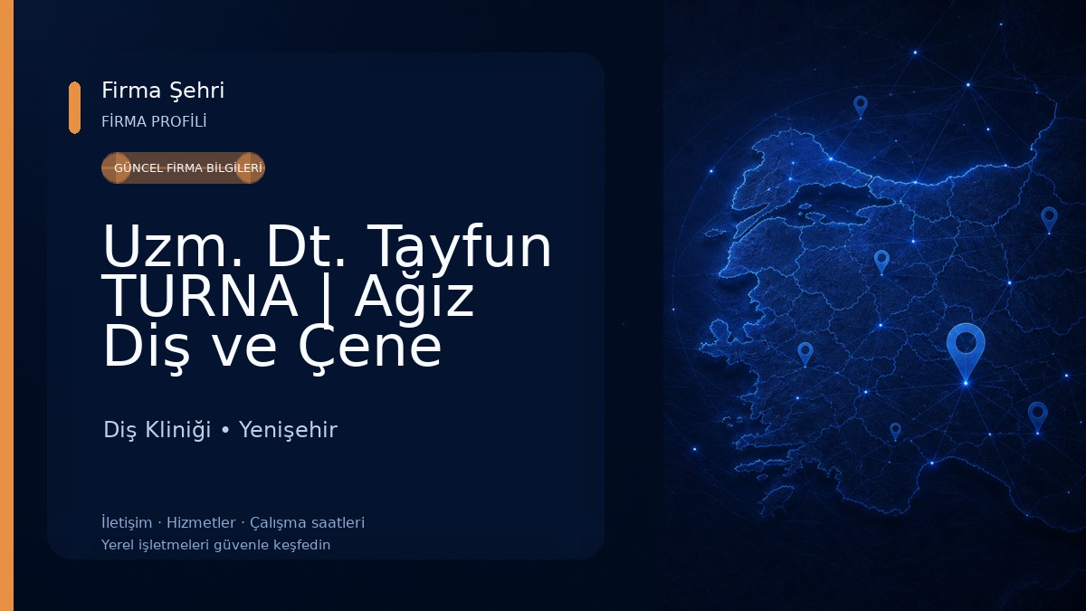 Uzm. Dt. Tayfun TURNA | Ağız Diş ve Çene Cerrahisi Uzmanı Diş Kliniği