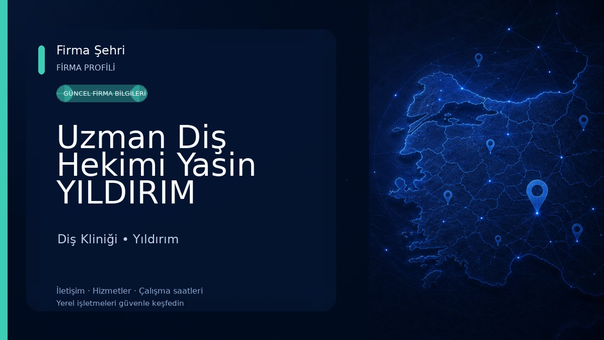 Uzman Diş Hekimi Yasin YILDIRIM Diş Kliniği
